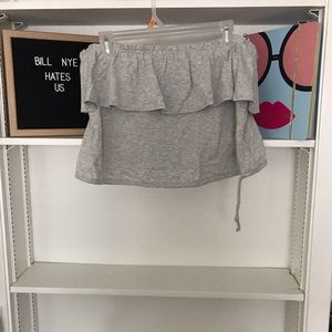 Abercrombie & Fitch Gray crop top